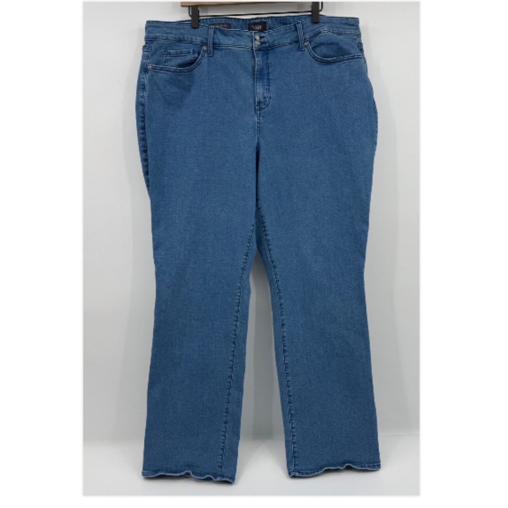 NYDJ Jeans Women 22W Blue Marilyn Straight Leg Denim Stretch LiftTuck Light Wash